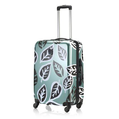 bold leaf hard shell suitcase.